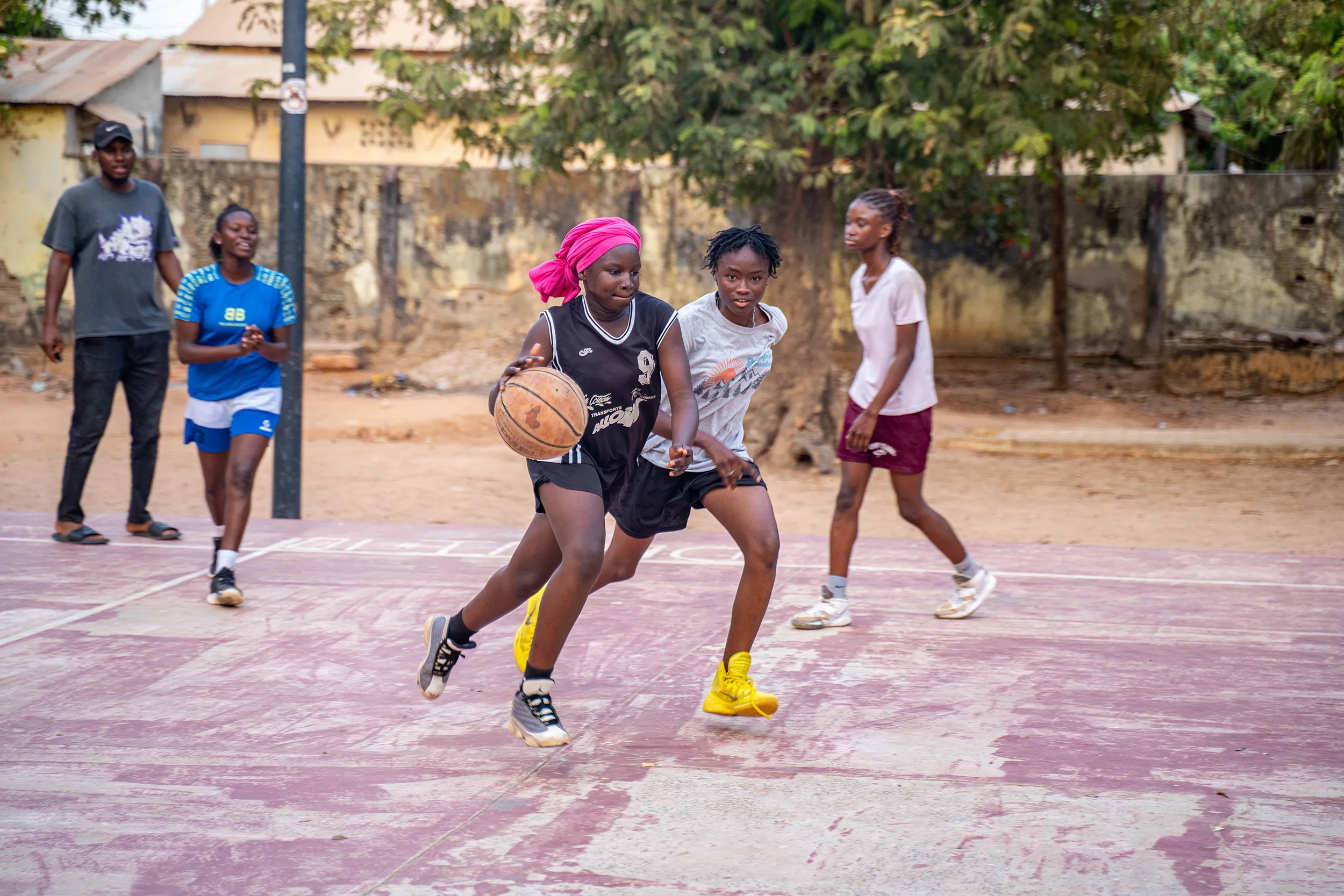 Diarra playing basketball