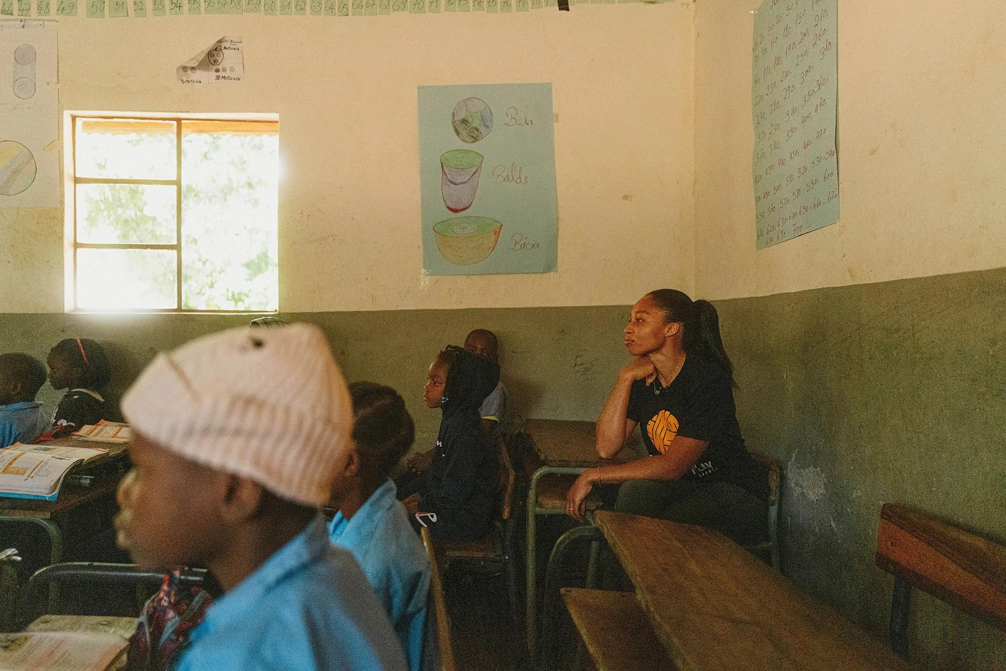 Allyson observes a lively reading lesson.