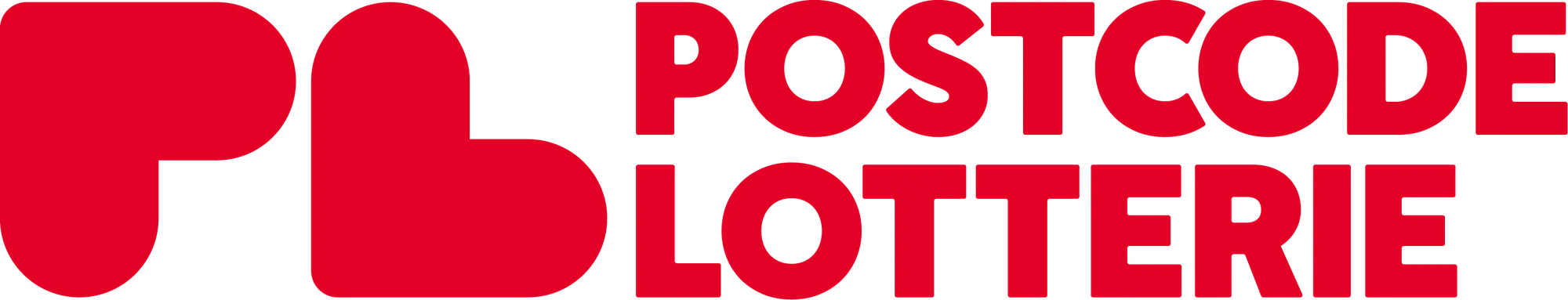 Postcode Lotterie Logo rot